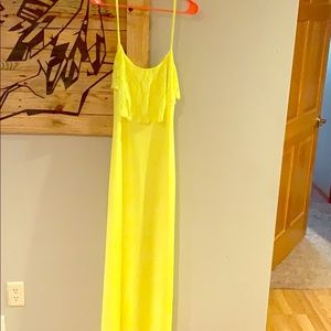 Bright yellow dress